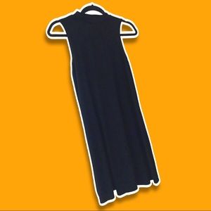 Topshop Black Cotton HighNeck Everyday Dress